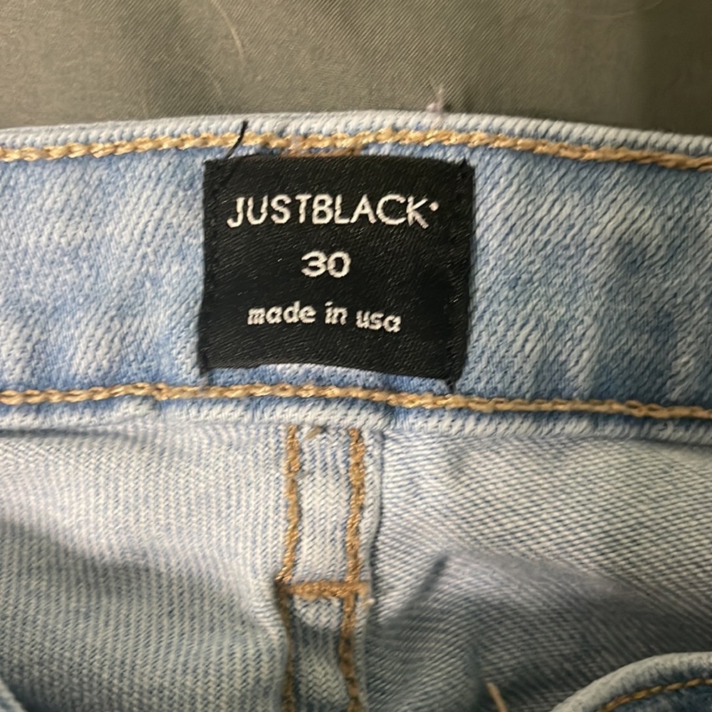 Just Black distressed jeans waist 30 - Picture 2 of 3